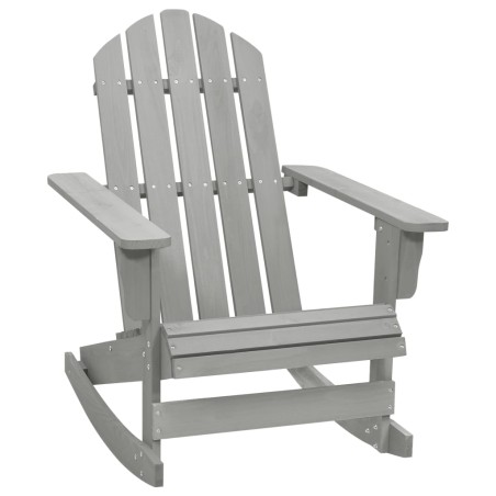 Garten-Schaukelstuhl Holz Grau