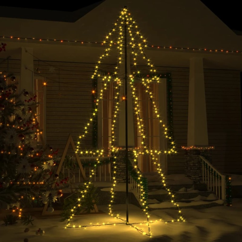 vidaXL Weihnachtsbaum in Kegelform 300 LEDs Indoor & Outdoor 120x220cm vidaXL Weihnachtsbaum in Kegelform 300 LEDs Indoor & Outdoor 120x220cm
