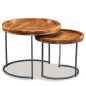 Beistelltisch-Set 2 Stk. Mangoholz Massiv Beistelltisch-Set 2 Stk. Mangoholz Massiv