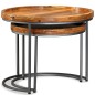 Beistelltisch-Set 2 Stk. Mangoholz Massiv Beistelltisch-Set 2 Stk. Mangoholz Massiv