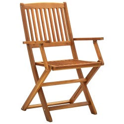 Klappbare Gartenstühle 2 Stk. Massivholz Akazie