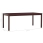 vidaXL Esstisch Dunkelbraun 180 x 90 x 73 cm Kiefernholz vidaXL Esstisch Dunkelbraun 180 x 90 x 73 cm Kiefernholz