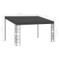 Wand-Pavillon 3x4 m Anthrazit Stoff Wand-Pavillon 3x4 m Anthrazit Stoff