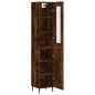 vidaXL Highboard Räuchereiche 34,5x34x180 cm Holzwerkstoff vidaXL Highboard Räuchereiche 34,5x34x180 cm Holzwerkstoff