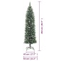 Künstlicher Weihnachtsbaum mit Ständer Schlank 210 cm PVC Künstlicher Weihnachtsbaum mit Ständer Schlank 210 cm PVC