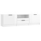 TV-Schrank Hochglanz-Weiß 140x35x40 cm Holzwerkstoff TV-Schrank Hochglanz-Weiß 140x35x40 cm Holzwerkstoff