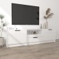 TV-Schrank Hochglanz-Weiß 140x35x40 cm Holzwerkstoff TV-Schrank Hochglanz-Weiß 140x35x40 cm Holzwerkstoff