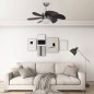 Deckenventilator mit Lampe 76 cm Dunkelbraun Deckenventilator mit Lampe 76 cm Dunkelbraun