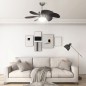 Deckenventilator mit Lampe 76 cm Dunkelbraun Deckenventilator mit Lampe 76 cm Dunkelbraun