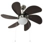 Deckenventilator mit Lampe 76 cm Dunkelbraun Deckenventilator mit Lampe 76 cm Dunkelbraun