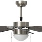 Deckenventilator mit Lampe 76 cm Dunkelbraun Deckenventilator mit Lampe 76 cm Dunkelbraun