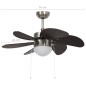 Deckenventilator mit Lampe 76 cm Dunkelbraun Deckenventilator mit Lampe 76 cm Dunkelbraun