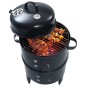 3-in-1 Holzkohlegrill Räucherofen 40×80 cm 3-in-1 Holzkohlegrill Räucherofen 40×80 cm
