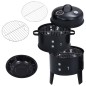 3-in-1 Holzkohlegrill Räucherofen 40×80 cm 3-in-1 Holzkohlegrill Räucherofen 40×80 cm