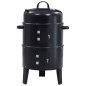 3-in-1 Holzkohlegrill Räucherofen 40×80 cm 3-in-1 Holzkohlegrill Räucherofen 40×80 cm