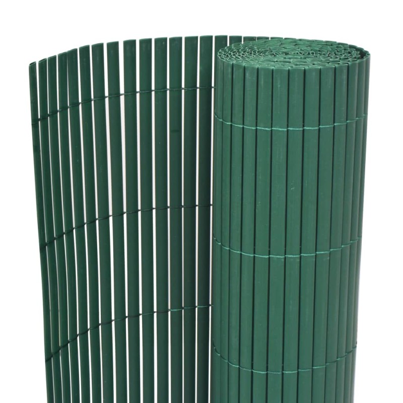 vidaXL Gartenzaun Doppelseitig PVC 90×300 cm Grün vidaXL Gartenzaun Doppelseitig PVC 90×300 cm Grün