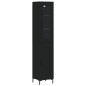 Highboard Schwarz 34,5x34x180 cm Holzwerkstoff Highboard Schwarz 34,5x34x180 cm Holzwerkstoff