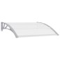 vidaXL Türvordach Grau und Transparent 120x75 cm PC vidaXL Türvordach Grau und Transparent 120x75 cm PC