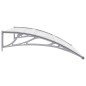 vidaXL Türvordach Grau und Transparent 120x75 cm PC vidaXL Türvordach Grau und Transparent 120x75 cm PC