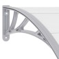 vidaXL Türvordach Grau und Transparent 120x75 cm PC vidaXL Türvordach Grau und Transparent 120x75 cm PC