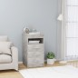 Sideboard mit Schubladen Betongrau 40x50x76 cm Holzwerkstoff Sideboard mit Schubladen Betongrau 40x50x76 cm Holzwerkstoff