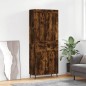 Highboard Räuchereiche 69,5x34x180 cm Holzwerkstoff Highboard Räuchereiche 69,5x34x180 cm Holzwerkstoff