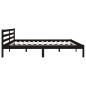 Massivholzbett Kiefer 200x200 cm Schwarz Massivholzbett Kiefer 200x200 cm Schwarz