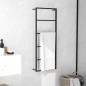 vidaXL Handtuchständer Schwarz 45x10x115 cm Stahl vidaXL Handtuchständer Schwarz 45x10x115 cm Stahl