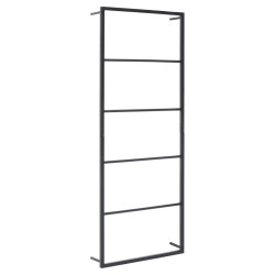 vidaXL Handtuchständer Schwarz 45x10x115 cm Stahl