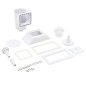 11-tlg. Breitmaul-Pool-Skimmer 34,3 x 25 x 30,5 cm 11-tlg. Breitmaul-Pool-Skimmer 34,3 x 25 x 30,5 cm