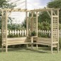 Eckpergola mit Bank Kiefernholz Imprägniert Eckpergola mit Bank Kiefernholz Imprägniert