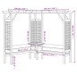 Eckpergola mit Bank Kiefernholz Imprägniert Eckpergola mit Bank Kiefernholz Imprägniert