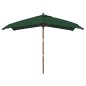 Sonnenschirm mit Holzmast Grün 300x300x273 cm Sonnenschirm mit Holzmast Grün 300x300x273 cm
