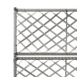Hochbeet mit Rankgitter 2 Töpfe 58×30×107cm Poly Rattan Grau Hochbeet mit Rankgitter 2 Töpfe 58×30×107cm Poly Rattan Grau