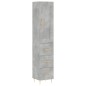 Highboard Betongrau 34,5x34x180 cm Holzwerkstoff Highboard Betongrau 34,5x34x180 cm Holzwerkstoff