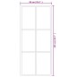 Schiebetür ESG-Glas und Aluminium 90x205 cm Schwarz Schiebetür ESG-Glas und Aluminium 90x205 cm Schwarz