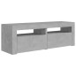 TV-Schrank mit LED-Beleuchtung Betongrau 120x35x40 cm TV-Schrank mit LED-Beleuchtung Betongrau 120x35x40 cm