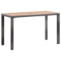 Gartentisch Anthrazit und Braun 123x60x74 cm Akazie Massivholz Gartentisch Anthrazit und Braun 123x60x74 cm Akazie Massivholz