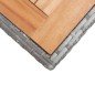 Gartentisch Anthrazit und Braun 123x60x74 cm Akazie Massivholz Gartentisch Anthrazit und Braun 123x60x74 cm Akazie Massivholz