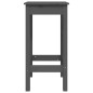 vidaXL Barstühle 2 Stk. Grau 40x40x78 cm Massivholz Kiefer vidaXL Barstühle 2 Stk. Grau 40x40x78 cm Massivholz Kiefer