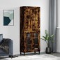 vidaXL Highboard Räuchereiche 69,5x34x180 cm Holzwerkstoff vidaXL Highboard Räuchereiche 69,5x34x180 cm Holzwerkstoff