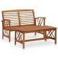 vidaXL 2-tlg. Garten-Lounge-Set Massivholz Akazie vidaXL 2-tlg. Garten-Lounge-Set Massivholz Akazie