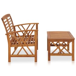 vidaXL 2-tlg. Garten-Lounge-Set Massivholz Akazie