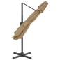 Ampelschirm mit Doppeldach Taupe 400x300 cm Ampelschirm mit Doppeldach Taupe 400x300 cm