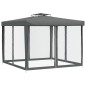 Pavillon mit Doppeldach Anthrazit 3x3x2,68 m Stoff Pavillon mit Doppeldach Anthrazit 3x3x2,68 m Stoff
