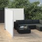 Ausziehbare Seitenmarkise Cremeweiß 100 x 600 cm Ausziehbare Seitenmarkise Cremeweiß 100 x 600 cm