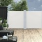 Ausziehbare Seitenmarkise Cremeweiß 100 x 600 cm Ausziehbare Seitenmarkise Cremeweiß 100 x 600 cm