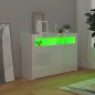 Sideboard mit LED-Leuchten Hochglanz-Weiß 115,5x30x75 cm Sideboard mit LED-Leuchten Hochglanz-Weiß 115,5x30x75 cm
