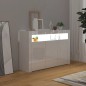 Sideboard mit LED-Leuchten Hochglanz-Weiß 115,5x30x75 cm Sideboard mit LED-Leuchten Hochglanz-Weiß 115,5x30x75 cm