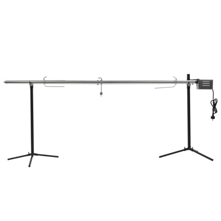 vidaXL Automatischer Grillspieß mit Motor Edelstahl 207×45×81 cm  